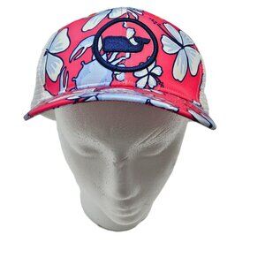 Vineyard Vines Kids Island Leaves Trucker Cap – Blue Whale Logo